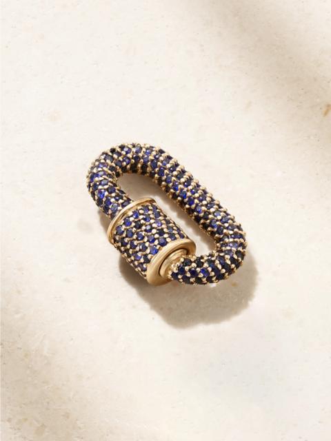 MARLA AARON Allstone Chubby Babylock 14-karat Gold Sapphire Pendant
