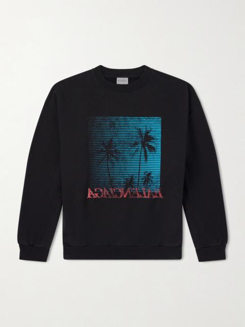 BALENCIAGA Printed Cotton-Jersey Sweatshirt