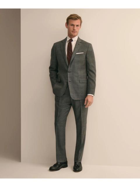 Brooks Brothers Classic Fit Wool Glen Plaid 1818 Suit