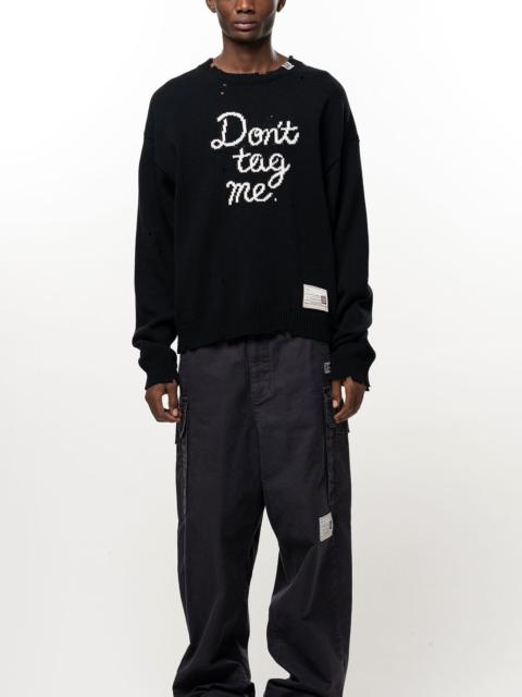 Maison MIHARAYASUHIRO Don't Tag Me Jacquard Knit Sweater