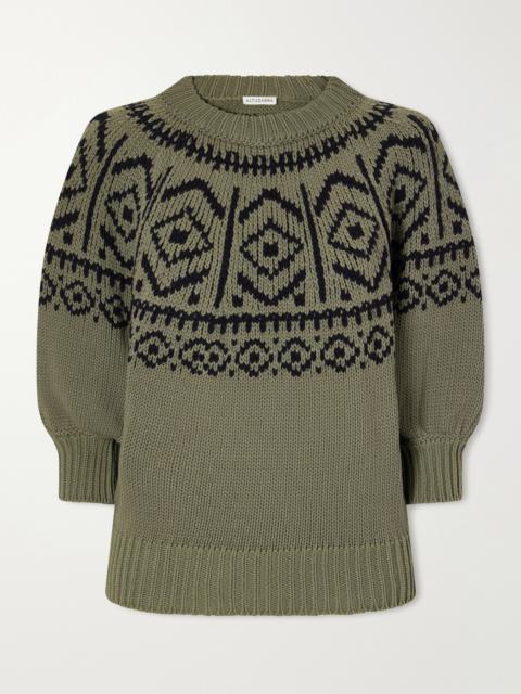 Altuzarra Howard Intarsia-knit Cotton-blend Sweater
