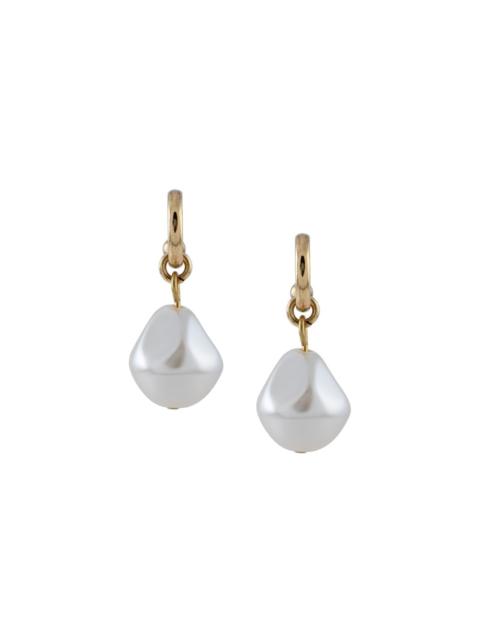 Perle hoop earrings