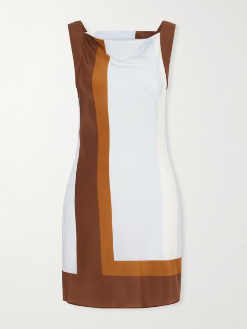 a line shape dress Donna Karan Women's Sleeveless Drawstring Waist Midi A-Line Dress in Nightfall main image 1