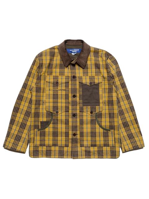 Junya Watanabe MAN Cotton Flannel Check Blouson Yellow/Dark Brown