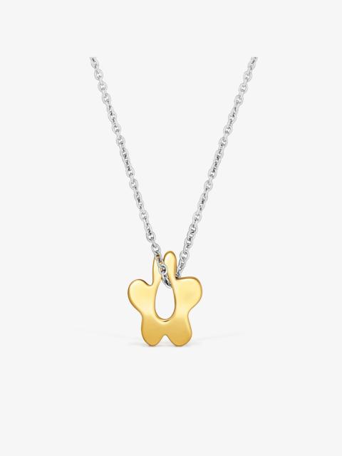 TOUS Two-tone steel flower Necklace TOUS Strain