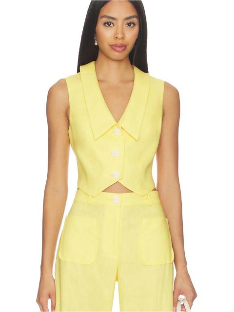 MATTHEW BRUCH Collared V-neck Vest