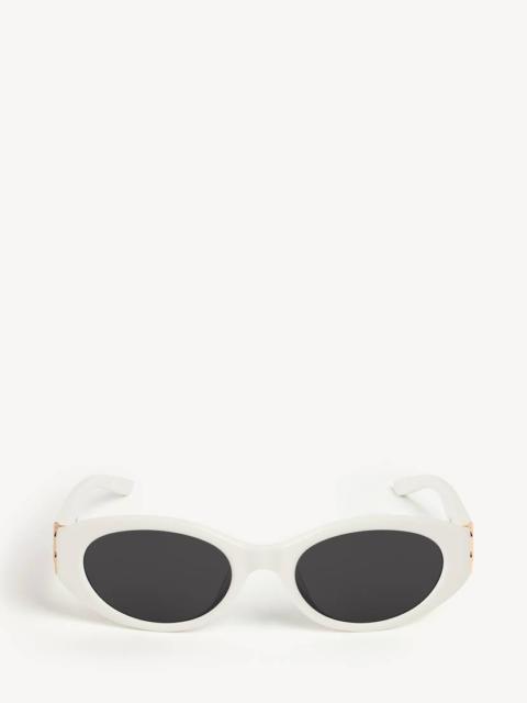 BALENCIAGA Women's Cosmo Round Af Sunglasses in Off White