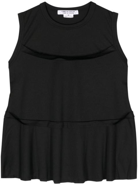 Comme des Garçons Comme des Garçons tiered sleeveless top
