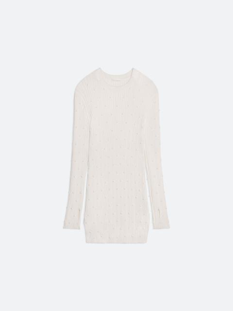 Helmut Lang EMBELLISHED SWEATER DRESS