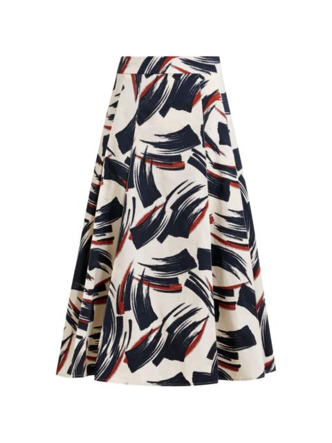 ESSENTIEL ANTWERP printed midi skirt