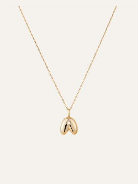 JENNY BIRD 14K Gold Bubble Letter Necklace - A