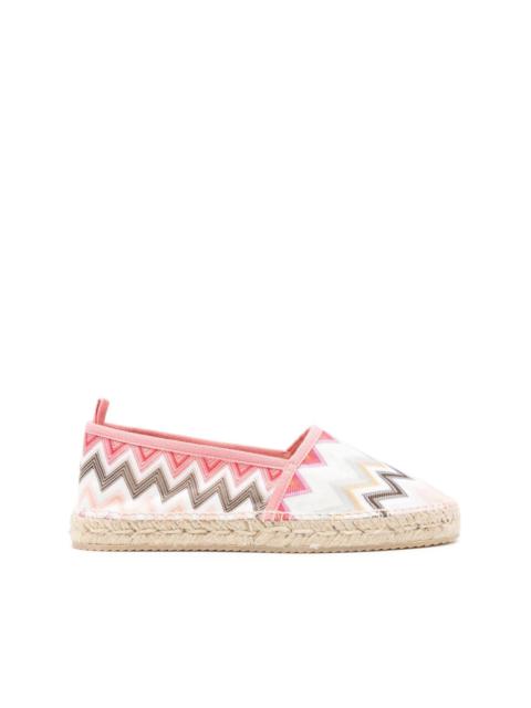 Missoni zigzag-patterned espadrilles
