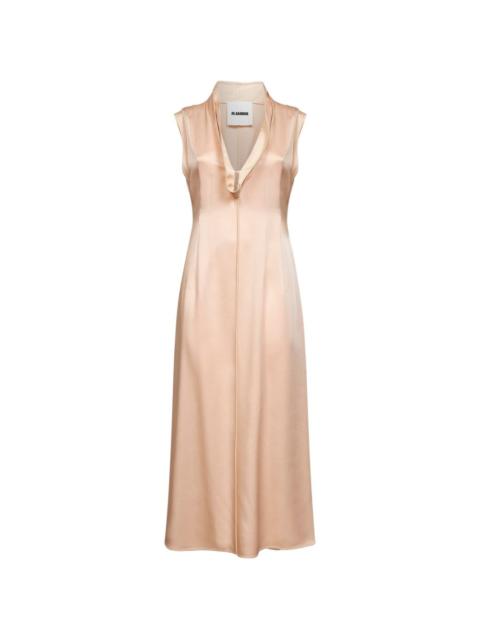 Jil Sander V-neck sleeveless midi dress
