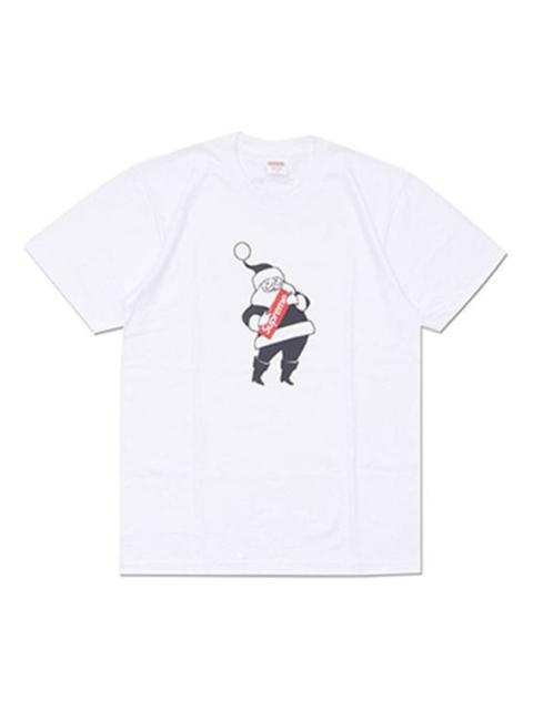 Supreme FW16 Santa Tee White limited Short Sleeve Unisex SUP-FW16-634