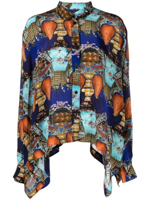 HENRIK VIBSKOV Square collage-print shirt