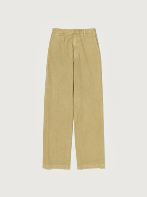 AURALEE GARMENT-DYED FINX CHINO PANTS