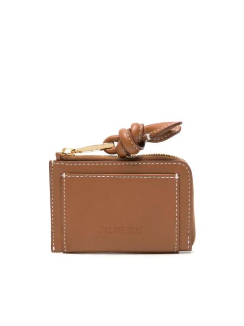 JACQUEMUS Le Porte-Cartes Tourni leather wallet