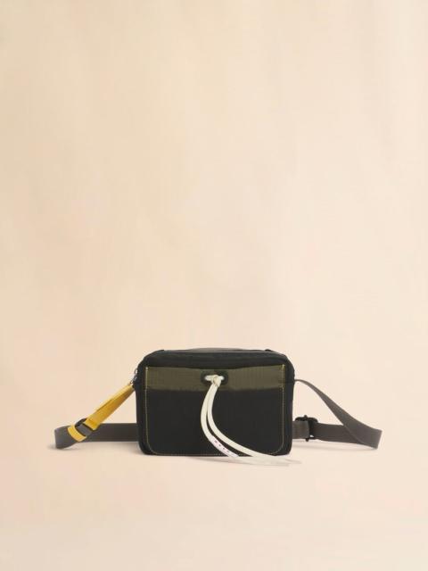 Marni BLACK TECHNICAL FABRIC CAMERA BAG
