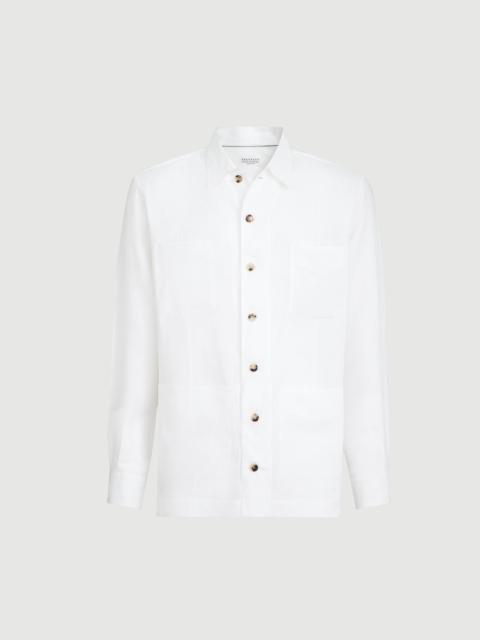 Brunello Cucinelli Linen easy fit guayabera