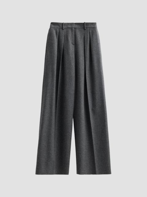 MICHAEL KORS COLLECTION Women's Pleated Slouch Trousers - Graphite Melange