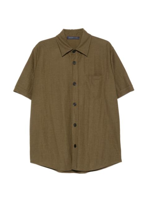 Harris Wharf London buttoned short-sleeve shirt
