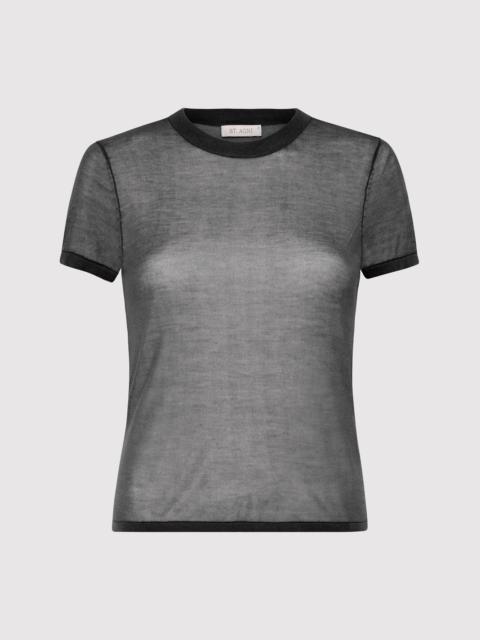 Sheer Baby Tee - Black