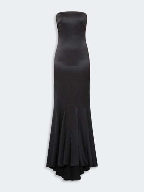 Max Mara SPORT Silk satin bustier dress - DARK GREY