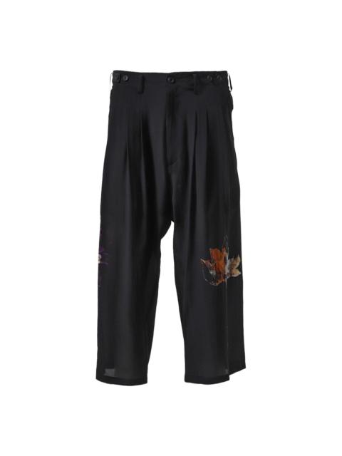 Yohji Yamamoto silk wide-leg trousers