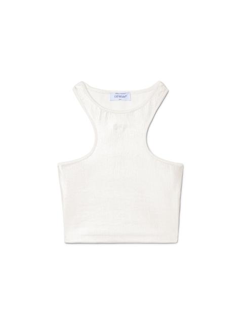 Off-White Silver Coated Rowing Top