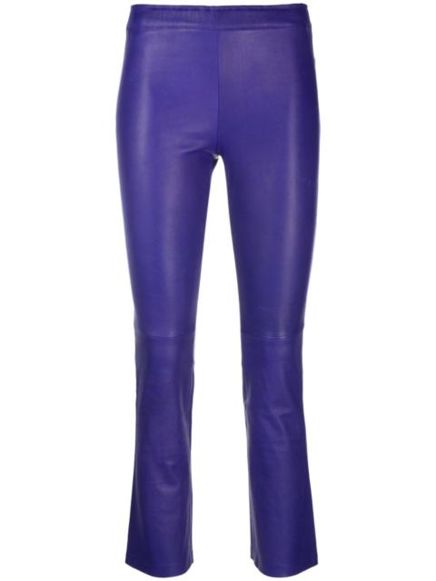 STOULS cropped leather trousers