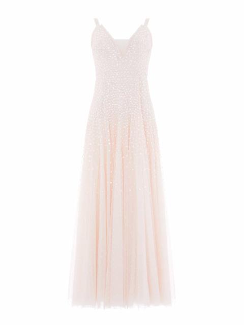 Needle & Thread Sequin Cascade Cami Plunge Gown