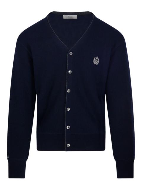 Dunst crest-embroidered cardigan