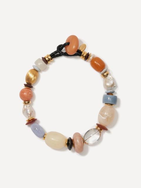 LIZZIE FORTUNATO Gold-Plated Monument Collar Necklace