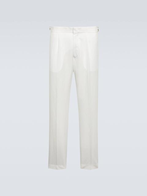 ORLEBAR BROWN Carsyn linen and cotton tapered pants
