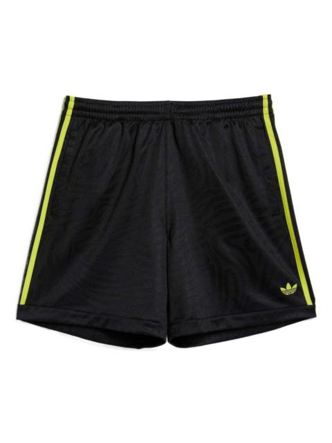 adidas Men's adidas originals Logo Printing Pattern Elastic Waistband Straight Shorts Black GL9930