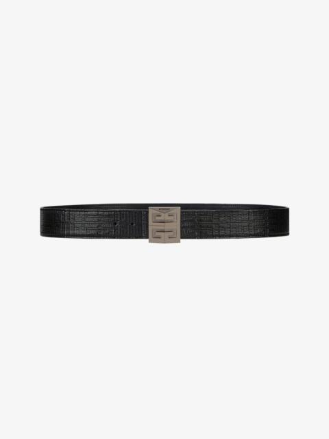 4G REVERSIBLE BELT IN LEATHER AND 4G COATED CANVAS