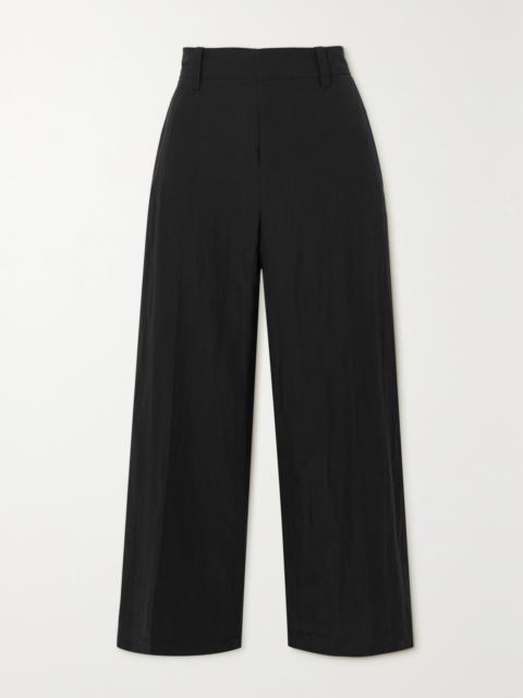 Vince Cropped Tencel Lyocell-blend Straight-leg Pants