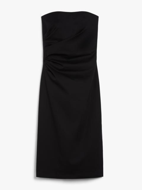 Max Mara AGAMIA Gabardine bustier dress