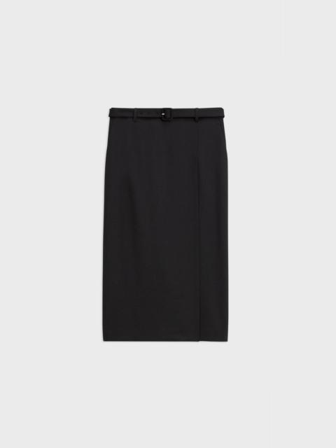 Theory Trouser Skirt in Wool Gabardine