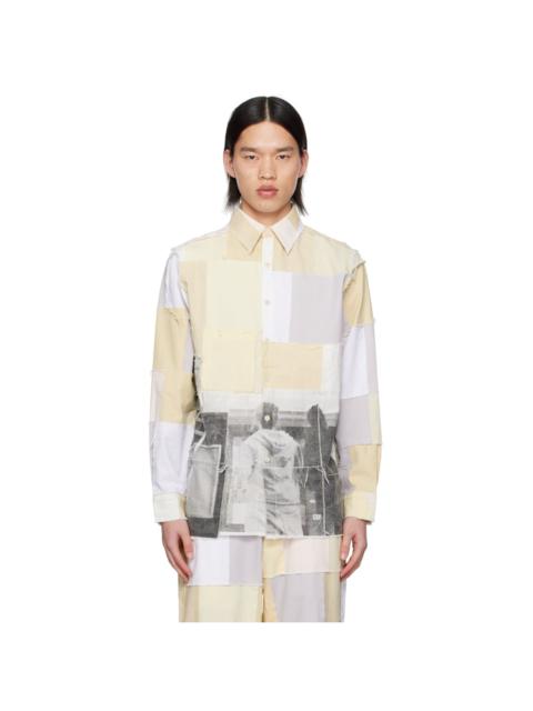 KidSuper Beige Patchwork Shirt