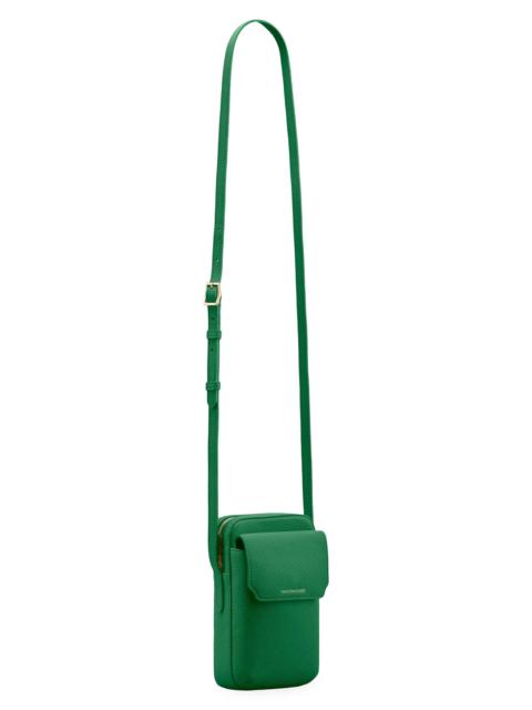 MAISON de SABRÉ Leather Zip Phone Pouch - Emerald Green