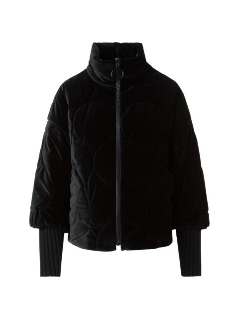 AKRIS Women's Quilted Velvet Zip-Up Jacket - Black