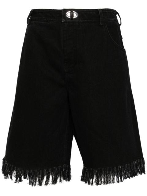 CHRISTOPHER ESBER deconstruct denim jort shorts