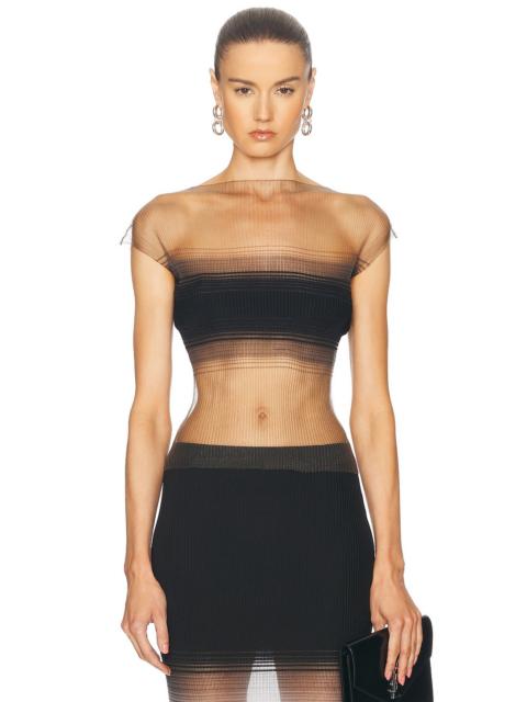 GRACE LING Evanescent Censor Top