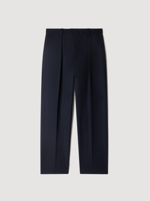 Sandro WIDE-LEG WOOL TROUSERS