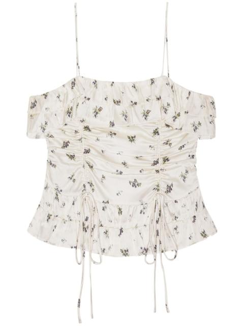 GANNI draped top