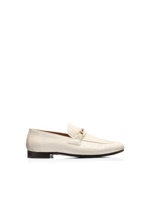 TOM FORD PRINTED CROC GIGI CHAIN LOAFER