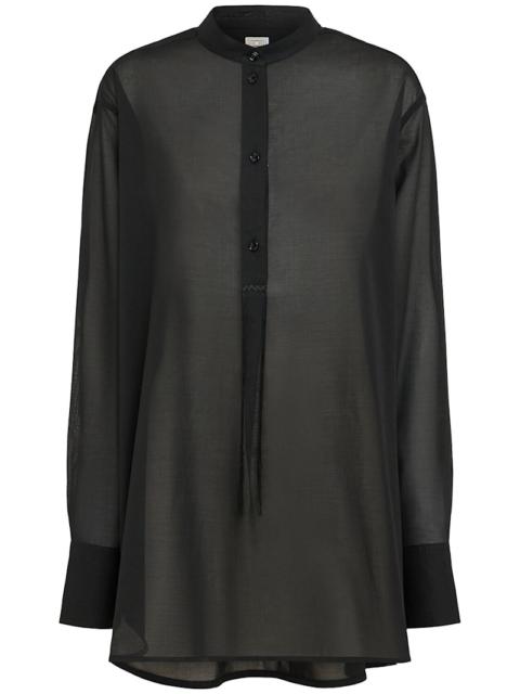 Stand-collar shirt