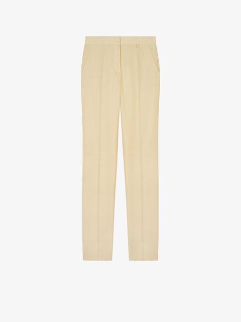 Givenchy HIGH WAISTED PANTS IN COTTON GABARDINE