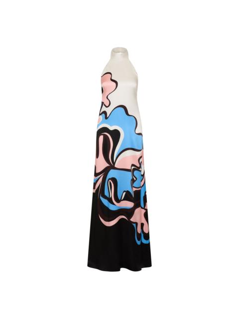 REBECCA VALLANCE Barbados Breeze Halter Maxi Dress